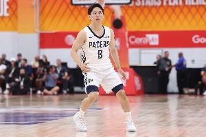 充满信心!河村勇辉5中3得8分1板 送出4次助攻仅1失误